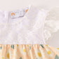 Yellow floral lace dress