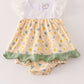 Yellow floral lace bubble