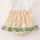 Yellow floral lace bubble