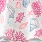 Pink shell embroidery girl set