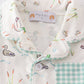 Sage duck girl pajamas set