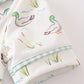 Sage duck girl pajamas set
