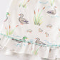 Sage duck girl pajamas set