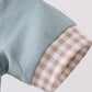Blue gray Puppy embroidery bubble