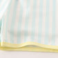 Blue stripe boy set