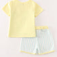Blue stripe boy set