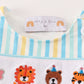 Blue animals birthday embroidery boy bubble