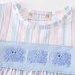 Crab french knot stripe girl set