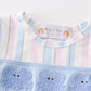 Crab french knot stripe girl bubble