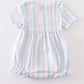 Crab french knot stripe girl bubble