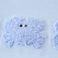 Crab french knot stripe baby girl set