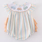 Stripe car embroidery girl bubble