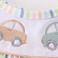 Stripe car embroidery girl bubble