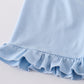 Pink bow girl shorts set