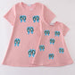 Teal slipper sequin mom&me dress