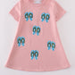 Teal slipper sequin mom&me dress