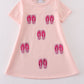 Pink slipper sequin mom&me dress