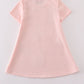Pink slipper sequin mom&me dress