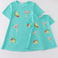 Mint taco mojito sequin mom&me dress