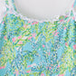 Green island garden bliss mom&me tiered dress