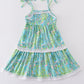 Green island garden bliss mom&me tiered dress