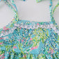 Green island garden bliss mom&me tiered dress