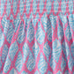 Blue ribbon lace charm smocked mom&me dress