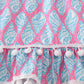 Blue ribbon lace charm smocked mom&me dress