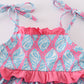 Blue ribbon charm girl bloomer set