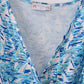 Blue ocean regatta print mom dress