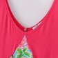 Pink floral character print mom dress