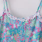 Green jungle bloom tiered mom&me dress