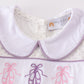 Purple ballet embroidery girl set