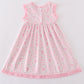 Pink barbie print girl dress