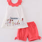 Happy birthday embroidery girl set
