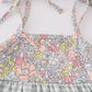 Sage pastel floral harmony mom&me gingham dress
