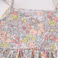 Sage pastel floral harmony girl gingham set
