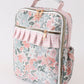 Pink floral lunch bag