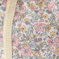 Yellow floral plaid tote bag