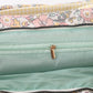 Yellow floral plaid tote bag