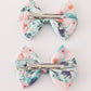 Green garden serenity print girl piggie hair bow