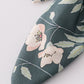 Green forest bloom print girl sailor bow