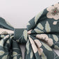 Green forest bloom print girl sailor bow