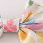 Floral print hair bow