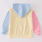 Color blocked character french knot mom & me hoodie top