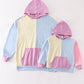 Multicolored blocks mom hoodie mom&me