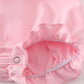 Pink puppy embroidery girl bubble