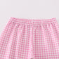 Pink puppy embroidery girl set
