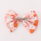 Pumpkin floral print 1pc hair bow