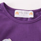 Purple LSU tiger sequin mom&me top